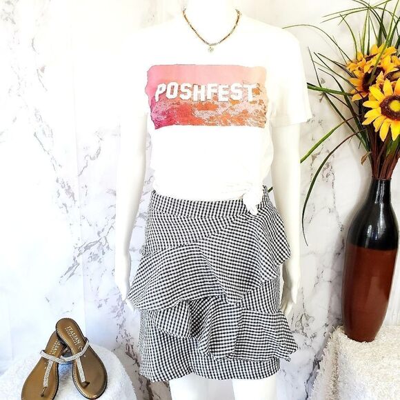 NWT! LF Three Days fully lined ruffle trim skirt - Picture 5 of 9